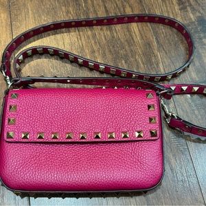 Authentic Valentino Rockstud Crossbody with Top Handle